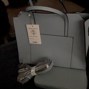 Inspired bag Blue purse with crossbody